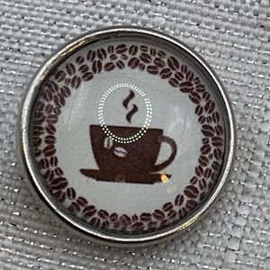 COFFEE - Snap Button Charm 18mm/20mm - Made in the USA